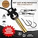 Ultimate Survival Fire Starter Paracord Necklace - Emergency Fishing Kit Adjustable 550 Paracord EDC & Bushcraft Gear with Ferro Rod & Scraper Waterproof Wilderness Lanyard for Camping (Fishing Kit)