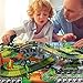 Dinosaur Toys Race Track with a Dinosaur Playmat - 142 Pcs Flexible Tracks Playset,2 Dinosaurs and Multiple Elements for 3,4,5,6 Year Old Boys and Girls