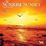 Sunrise Sunset 2020 7 x 7 Inch Monthly Mini Wall Calendar, Nature Photography Science