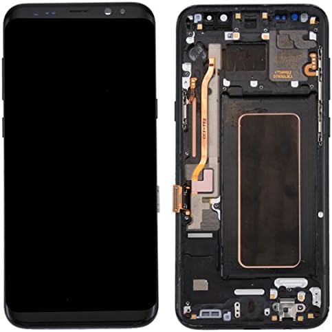 DELANSHI Compatible With Samsung Galaxy S8+ / G955 Parts LCD Screen + Touch Screen With Frame phone Replacement parts (Color : Black)