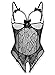 Yinggeli Women Open Cup Crotchless One Piece Sexy Lingerie Teddy Lace Nightie(US M=Tag L,Black) …