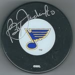 Autographed Bernie Federko St. Louis Blues Hockey Puck