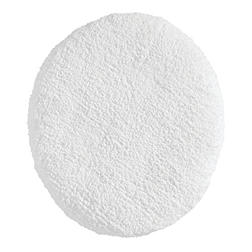 mDesign mDesign Soft Microfiber Polyester Bathroom Spa Rug Set - Water Absorbent, Machine Washable – Includes Plush Non-Slip Rectangular Accent Rug, Contour Mat, Toilet Lid Cover- Set of 3, Pure White - Thumbnail 4