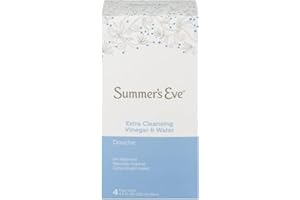 Summer's Eve Douche 4-Pack, Extra Cleansing Vinegar & Water, 18-Ounce Boxes (Pack of 1)