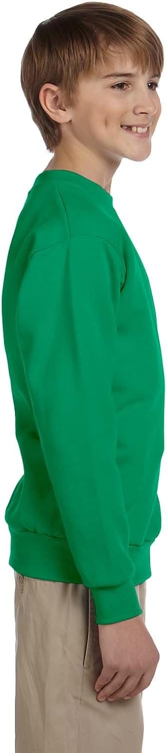 Hanes Boys ComfortBlend EcoSmart Crewneck Sweatshirt: Clothing