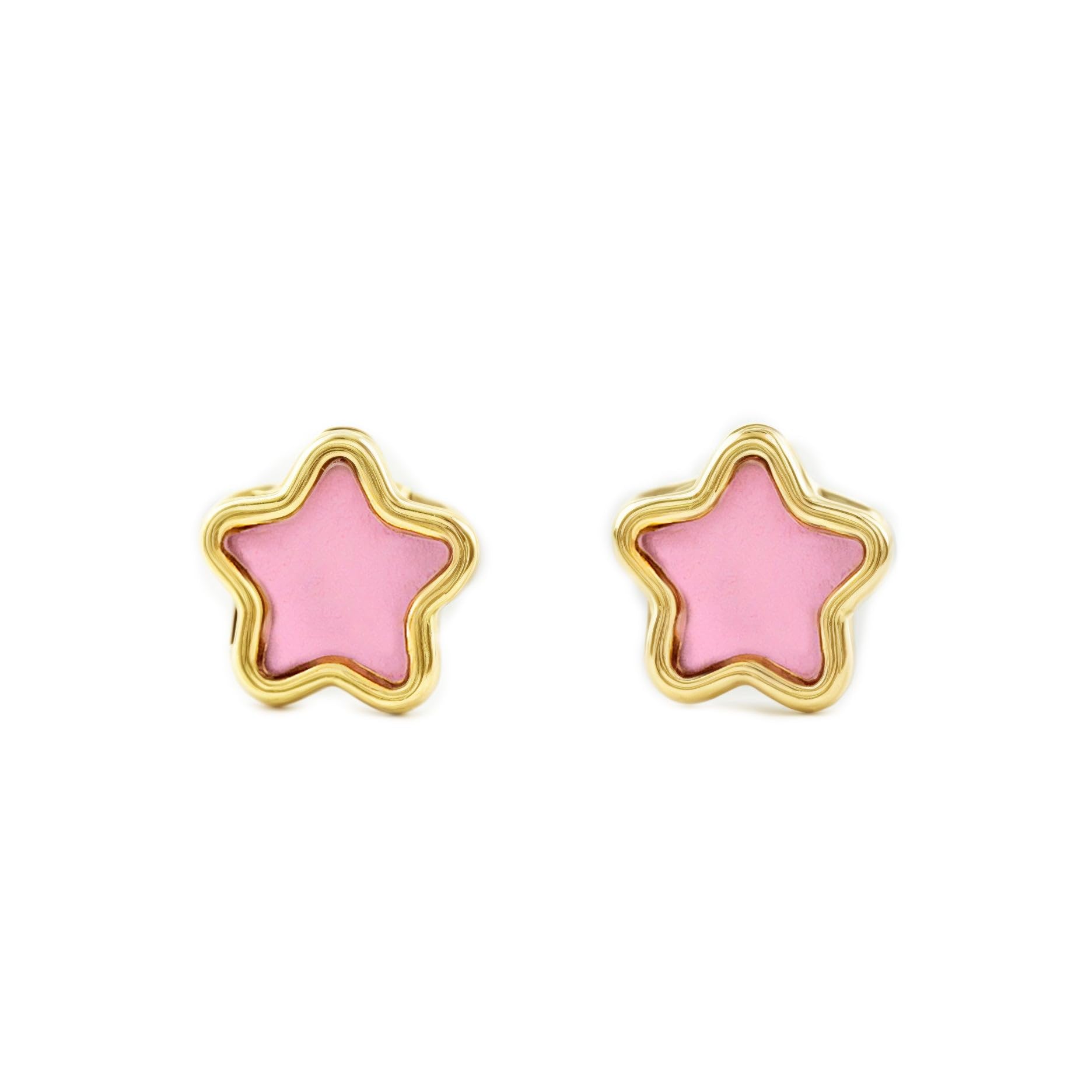 9ct Yellow Gold stars Children's Earrings