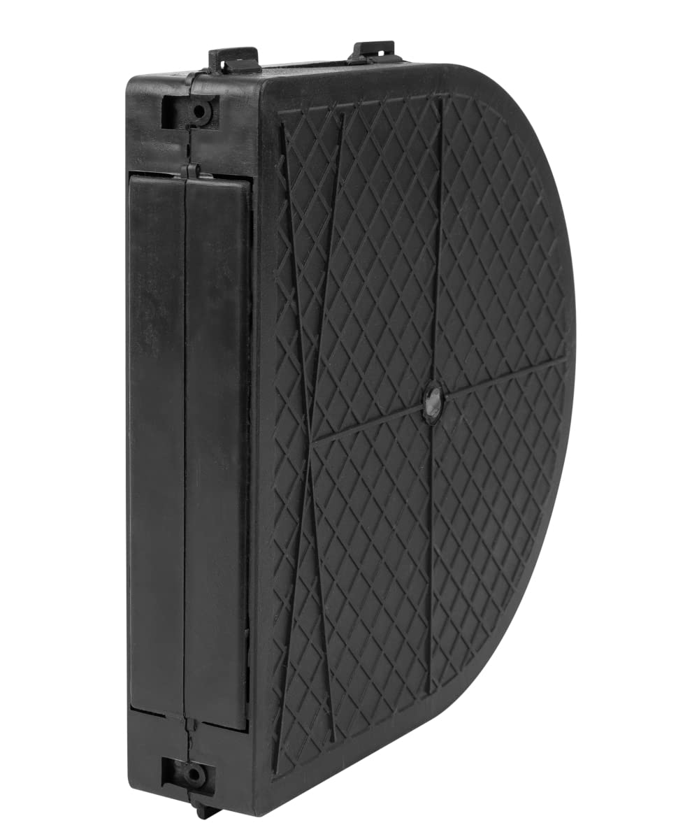 Schellenberg 10229 Maxi Roller Shutter Winder Flush-Mounted up to 10 m Webbing, Hole spacing 18.4 cm Axle Spacer Made of Plastic, Gray, Spaziatura dei fori 18,4 cm