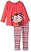 Kids Headquarters Girls' Heather Jersey Tunic with Leggings Set