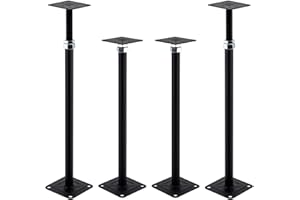 YMSZGBZG Adjustable Floor Jack Post 17-21" Range of Adjustment,Mini Screw Jack,Telescoping Jack for Temporary Support 4PACK.