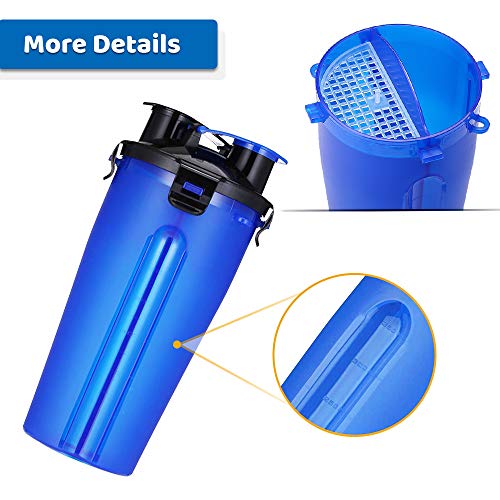 NINEMAX 2-in-1 Dog Water Bottle with Collapsible Dog Bowls,Portable Dog Food Container and Water Dispenser for Traveling… - Image 5