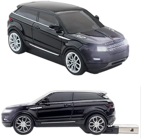 Click Car CCB-RANGE ROVER-BLK-8GB Range Rover Wireless Optical Mouse and 8GB USB Bundle, Black