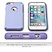 ULAK iPhone 6 Case, iPhone 6S Case Purple, Sugar Candy Series Slim Fit Silicone & Hard PC Dual Layer Anti-Slip Drop Protection Case for Apple iPhone 6 & 6S 4.7 Inch, Purple