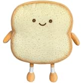 VHYHCY Toast Bread Pillow Funny Food Plush Toy Pillows Small Cute Stuffed Plush Sofa Pillow (Toast Bread,Golden)