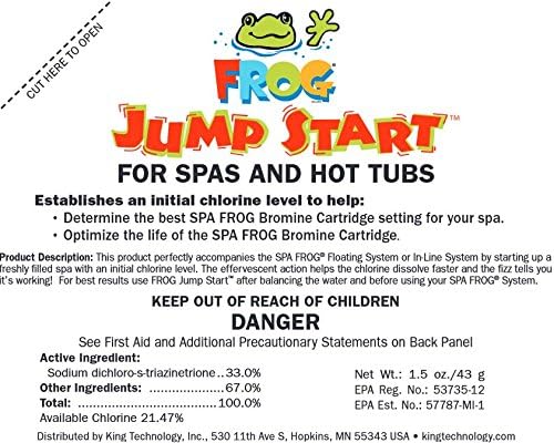 2) Spa Frog 01-14-6012 Hot Tub Mineral Jump Start Shock Chlorine Packets (Pair)