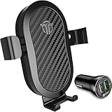 Wireless Car Charger Mount - 10W Fast Qi Car Charger Holder For iPhone X 8 Samsung Galaxy S9 S8 S7 LG Premium Charge Stand Cars Kit With QC3.0 Quick Gravity Dock and Best Q1 Cell Phone Air Vent Set