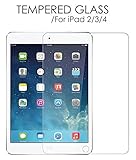iPad 4 Screen Protector - NOOT® 0.33mm Tempered Glass Crystal Clear l Slim l Anti Finger Print l Scratch Proof and Light weight Screen Protector for Apple iPad 4th, iPad 3rd, 2nd Generation