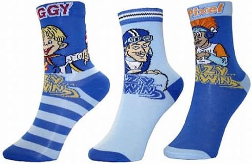 Clothing Modern Style Kids Pack of 3 Lazy Town Sportacus Soft Birthday Socks (Material: Cotton/Nylon) (Size 3-5)