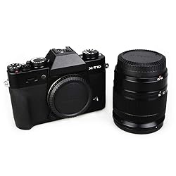 JJC 2-Pack Body Cap & Rear Lens Cover Kit for Fuji