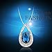 OSIANA Drop-Tear Pendant Necklace with Crystal from Swarovski (Montana)