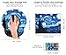 Van Gogh Starry Night Ergonomic Design Mouse Pad with Wrist Rest Hand Support. Round Large Mousing Area. Matching Microfiber Cleaning Cloth for Glasses & Screens. Great for Gaming & Work