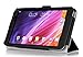 ProCase ASUS MeMO Pad 7 (ME176CX, ME176C) Tablet Case with Bonus Stylus Pen - Tri-Fold Book Cover Case Exclusive for 2014 ASUS MeMO Pad 7 inch (ME176CX) with Hand Strap, auto Sleep/Wake (Black)