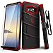 ZIZO Bolt Series for Samsung Galaxy Note 8 Case Military Grade Drop Tested with Tempered Glass Screen Protector Holster Black RED