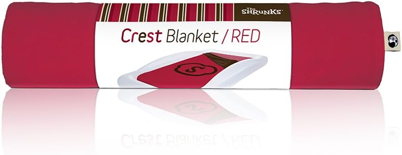 The Shrunks Crest Soft Fleece Blanket, Red 39" x 58"