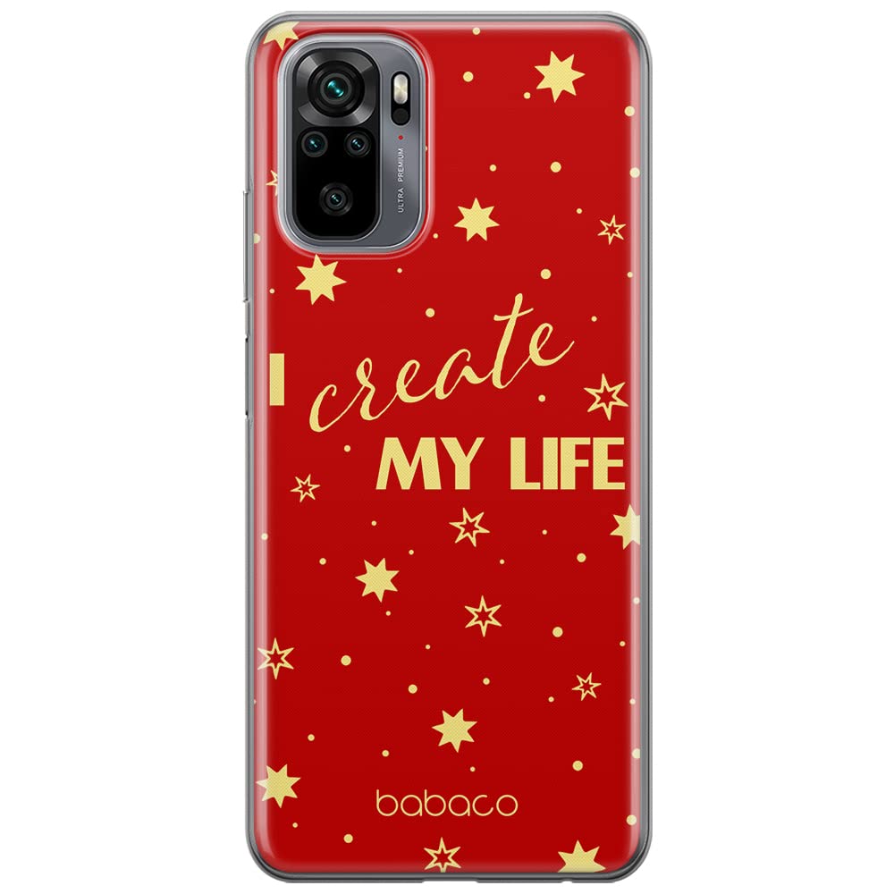 Babaco ERT GROUP mobile phone case for Xiaomi REDMI NOTE 10/ 10S original and officially Licensed pattern Positive vibes 006 optimally adapted to the shape of the mobile phone, case made of TPU