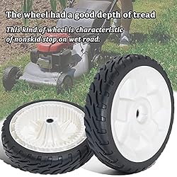 CheeMuii 119-0311 Lawn Mower Wheels 2 Pcs 8" Push