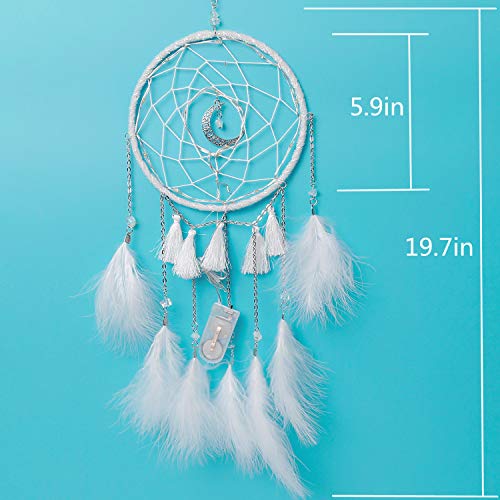 image for Sonwolf Dream Catchers Handmade with LED for Bedroom Wall Hanging Home