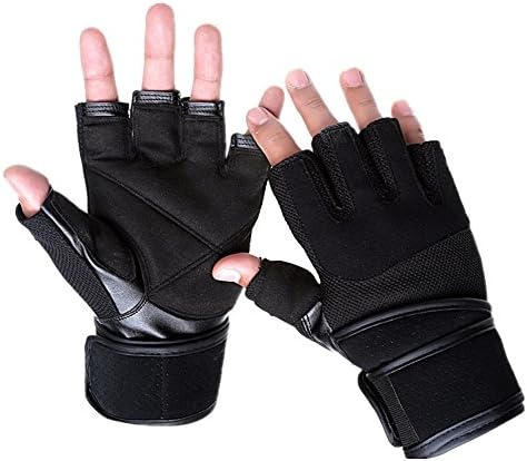 YHBracer Anti-slip Half-Finger Sports Gloves Professional Cycling Gloves for Men, 1Pair for cycling, batting, weightlifting, gym etc (M)