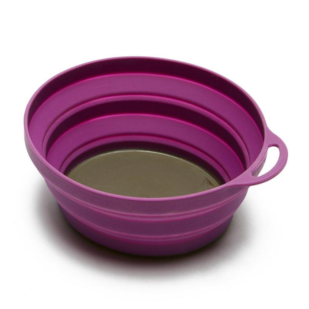 Lifeventure Silicon Ellipse Collapsible and Portable Bowl for Camping, Travel & Outdoor - Purple
