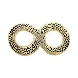 Real Sic Occult Ouroboros Enamel Pin Black and Gold Snake Pin - Halloween Lapel Pin for Jackets, Backpacks, Bags, Hats & Tops