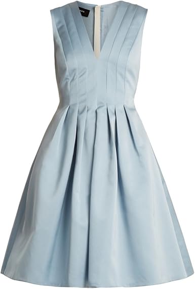 Amazon Co Jp ロシャス Rochas レディース ワンピース ドレス ワンピース V Neck Pleated Duchess Satin Dress 並行輸入品 服 ファッション小物
