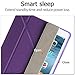 NewQiang iPad Air 2 Case with Bonus Screen Protector and Stylus - iPad 9.7 Air 2 Ultra Slim Origami Lightweight Case - Multi-Angle Standing, Auto Sleep Wake - Models A1566 A1567 (Purple)