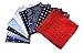AVANTMEN 10 PCS Men’s Pocket Squares Assorted Woven Handkerchief Hanky with Gift Box (10 x 10, S4)
