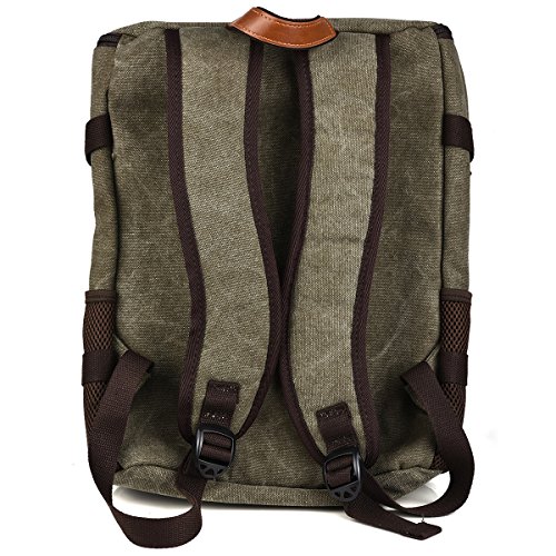 KroO LG Gram 15 15.6" Case | 15-inch Laptop/Notebook School Backpack, Olive Green/Brown