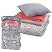 iDesign Vacuum Storage Cube Bags with Resealable Closures for Closets, Drawers - Set of 4, Multiple Sizes