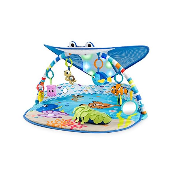 Bright Starts, Disney Baby, Finding Nemo Ocean Lights Baby Activity Gym and Play Mat with Detachable Toys, Sound and…
