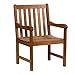 Amazonia Milano 1-Piece Patio Armchair | Eucalyptus Wood | Ideal for Outdoors and Indoors