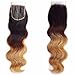 SHOWJARLLY 8A Ombre Brazilian Lace Closure Body Wave Virgin Remy Closure Free Part