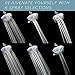 ShowerMaxx Luxury Spa Series Shower Head, 6 Spray Setting, 4.5 Inch Adjustable High Pressure Shower Head Fixture for Hard Water, 360-Degree Tilt Massage Shower System - Polished Chrome Shower Head