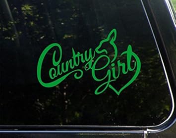 Country Girl Decal for Truck ~ Car ~ Laptop ect.