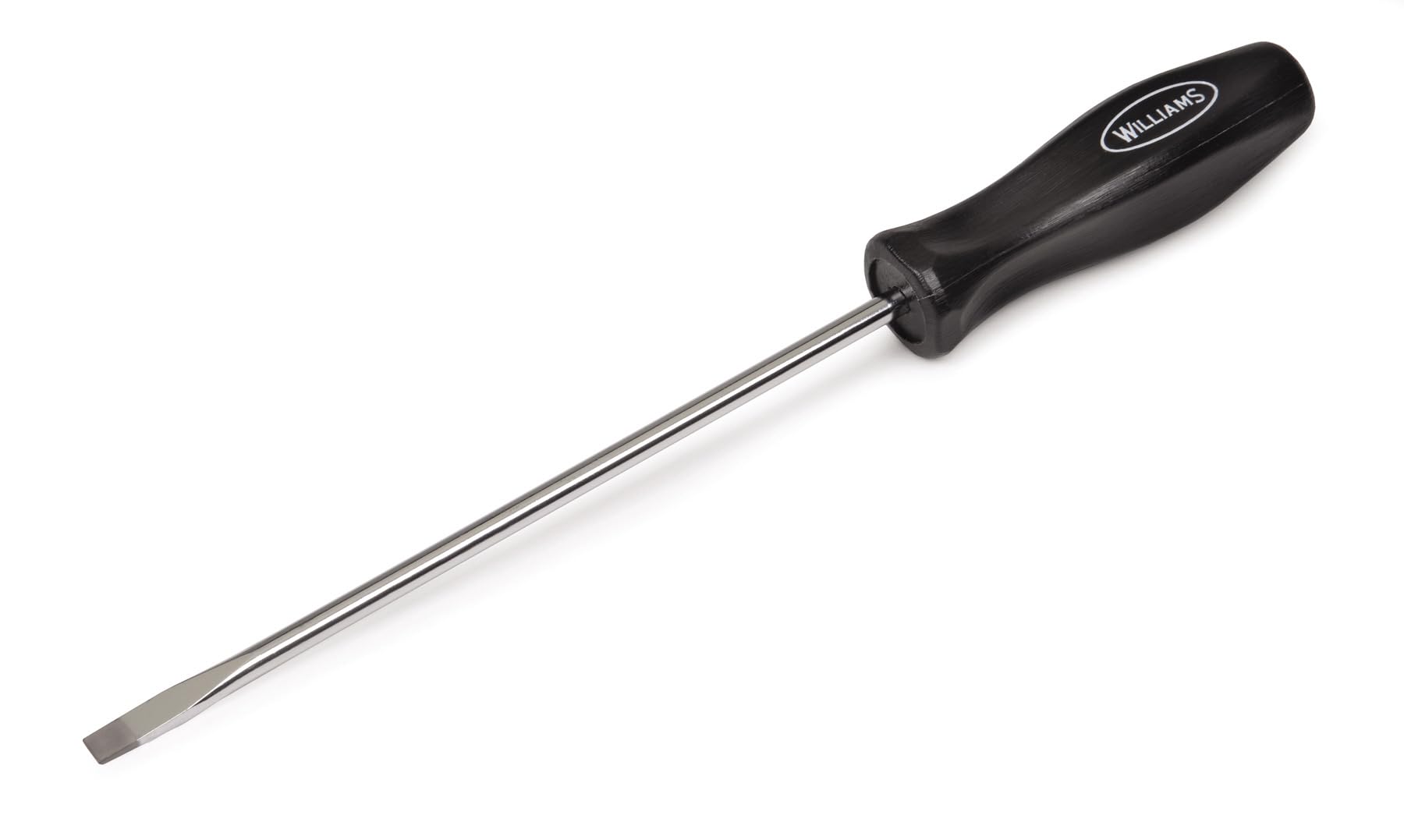 Williams JHWSDE-46 Endurogrip Cabinet Slotted Screwdriver with Premium Comfort Grip Handle - 6-Inch Blade Length - 3/16-Inch Tip - 9 11/16-Inch Overall Length