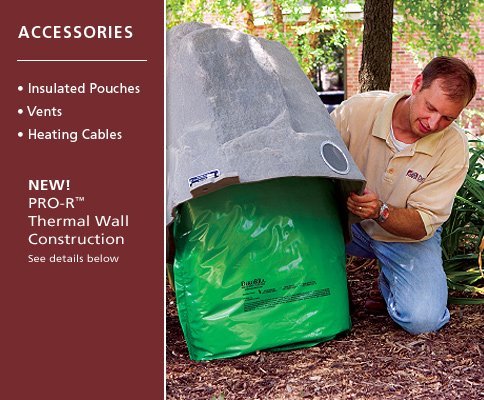 DekoRRa 610-GN - Insulated Pouch - Green Turf - 34 X 24 Inches