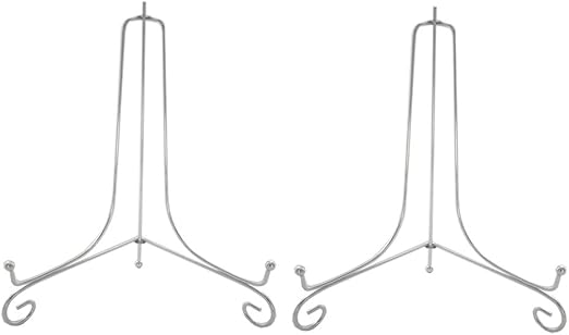 Amazon Com 2 Pack 10 Iron Plate Stand Silver Iron Easel Plate