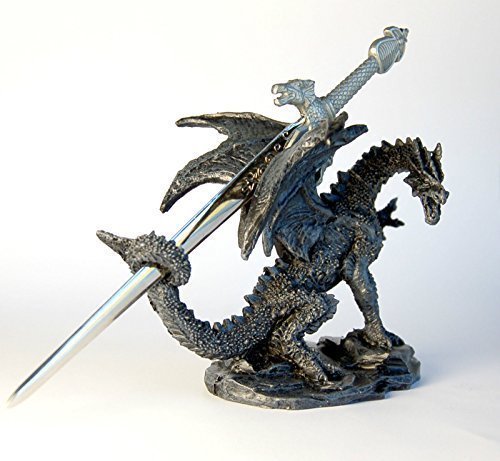 Stock4u Dragon Ornament with Sword Letter Opener, 10 cm