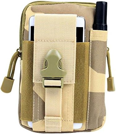 jingermei(TM) Universal Multipurpose Hunting Tactical Smartphone Holster EDC Security Accessible Carry Accessory Pouch Belt Loops Waist Bag Pack Money Pocket for iphone 6S (Sansha)
