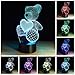 Horse 3D Night Light for Girls,7 Colors Change LED Nightlight Unicorn Bedside Lamp for Children and Kid's Room,Horse Night Light for Kids Best Birthday Gift for Girls Boys