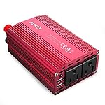 AUKEY 300W Power Inverter with Dual Outlets and Dual 2.4A USB Ports
